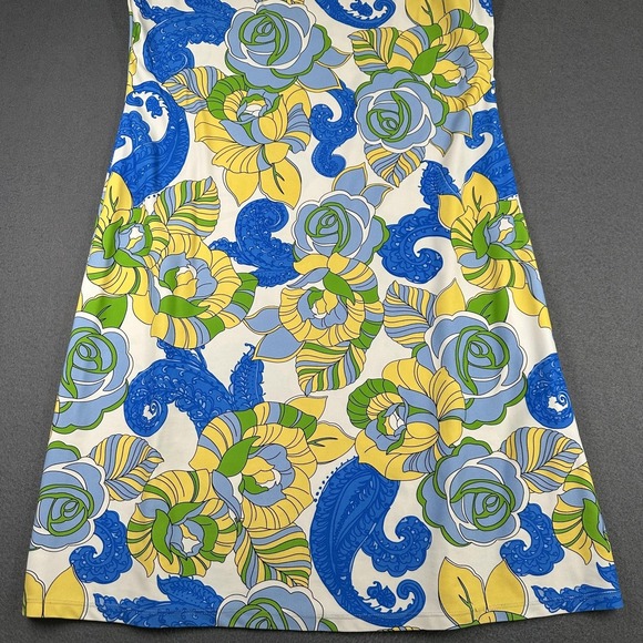 Jude Connally Dress Womens Small Multicolor Floral Sleeveless Shift Stretch - Picture 5 of 11